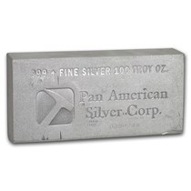 Buy 100 Oz Silver Bar Pan American Silver Corp Apmex