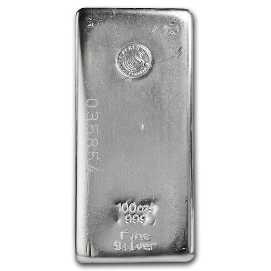 100 oz Silver Bar - Perth Mint