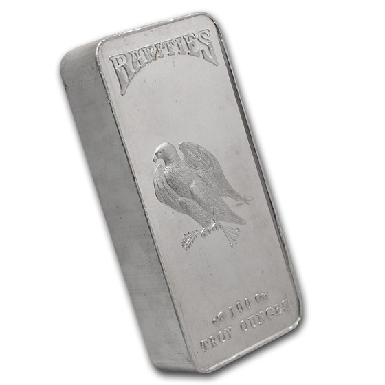 100 oz Silver Bar - Rarities Mint 100 oz Silver Bar - Rarities Mint