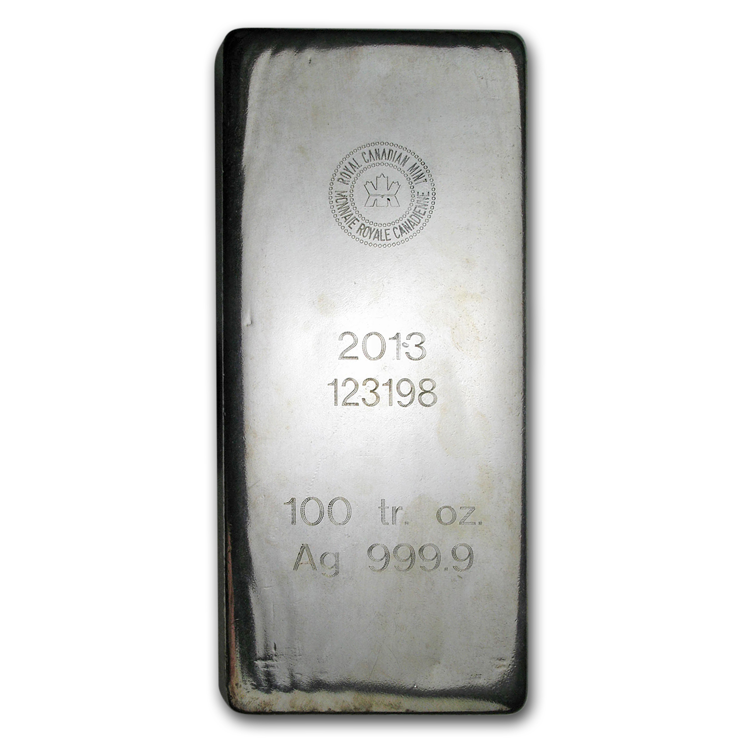 100 oz Silver Bar - Royal Canadian Mint (2013/.9999 Fine) | eBay