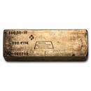 100 oz Silver Bar - Silver Recovery Systems (SRSA)