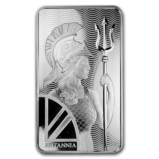 100 oz Silver Bar - The Royal Mint Britannia 100 oz Silver Bar - The Royal Mint Britannia