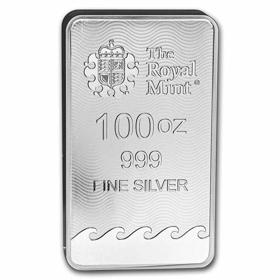Buy 100 oz Silver Bar The Royal Mint Britannia APMEX