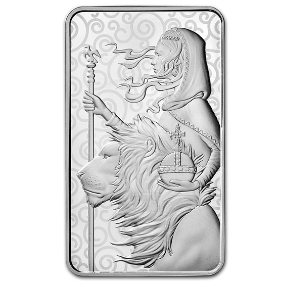 100 oz Silver Bar - The Royal Mint Una and the Lion 100 oz Silver Bar - The Royal Mint Una and the Lion