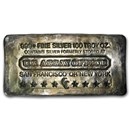 100 oz Silver Bar - U.S. Assay Office (Poured)