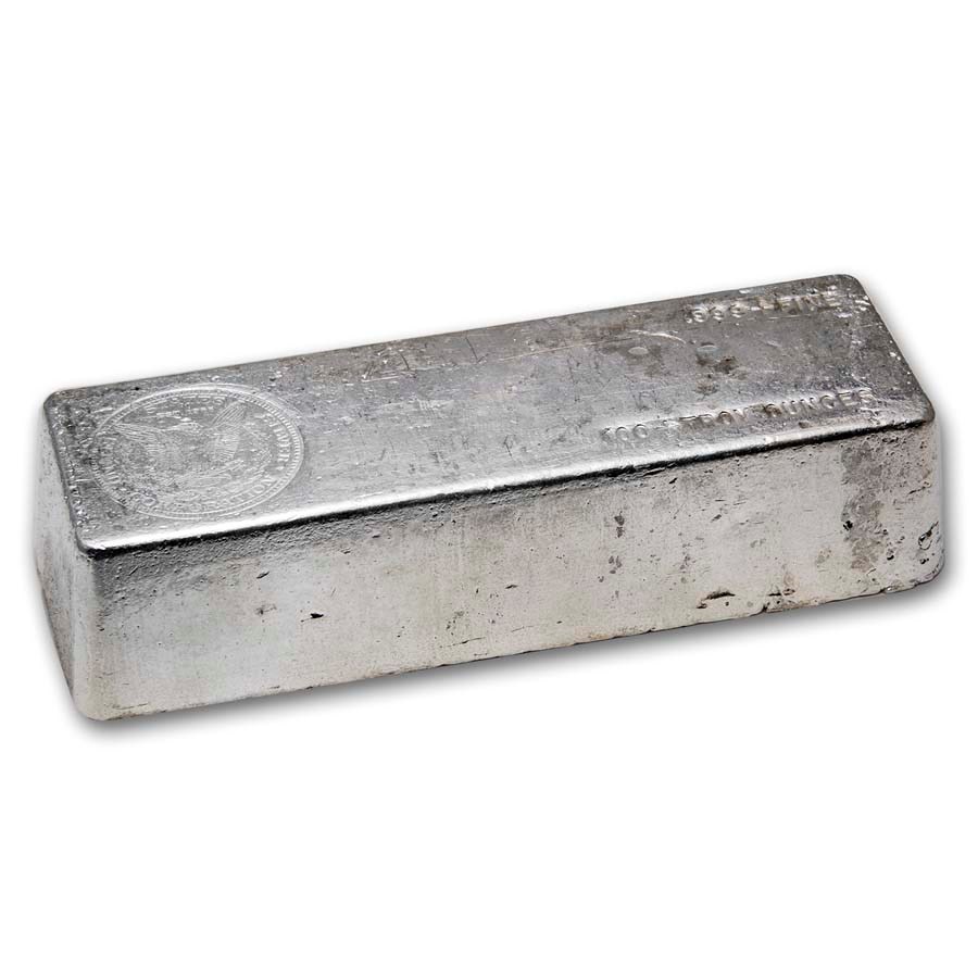 Buy 100 oz Silver Bar U.S. Silver Corporation APMEX