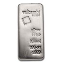 100 oz Silver Bar - Valcambi (2020, Cast-Poured)
