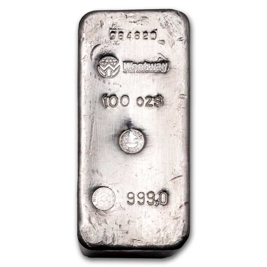 100 oz Silver Bar - Westway