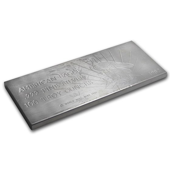 100 oz Silver Bar - World Wide Mint 100 oz Silver Bar - World Wide Mint