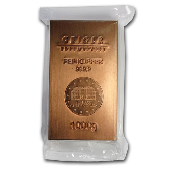 1000 gram Copper Bar Geiger (Industry Line Series) Copper Bars (All