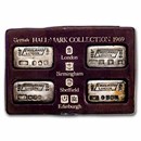 100g Silver Ingot Set - Engelhard-London, 1969 British Hall-Marks