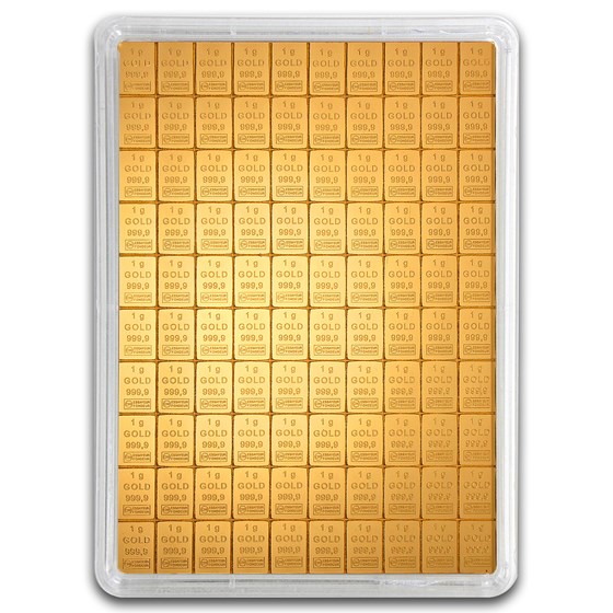 100x 1 gram Gold CombiBar™ - Heimerle & Meule 100x 1 gram Gold CombiBar™ - Heimerle & Meule