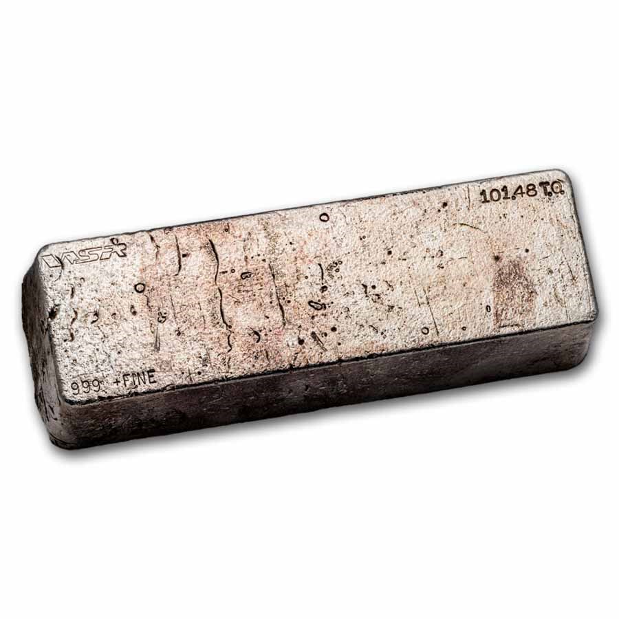 101.48 oz Silver Bar - WSR (Western States Refining)
