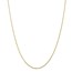 10K 1.5mm Diamond-Cut Lightweight Rope Chain - 20 in.