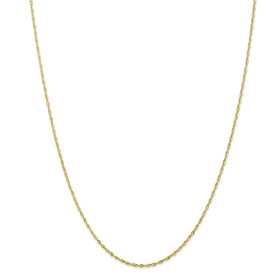 10K 1.5mm Diamond-Cut Lightweight Rope Chain - 20 in. 10K 1.5mm Diamond-Cut Lightweight Rope Chain - 20 in.