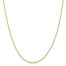 10K 1.75mm Diamond-Cut Rope Chain - 18 in.