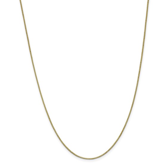 10K 1 mm Box Chain - 24 in.