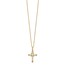 10K &14K Gold Filled w/ 12k Accents Cross Necklace - 18 in.