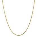 10K 2.00mm Diamond-Cut Rope Chain - 24 in.