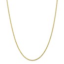 10K 2.25mm Diamond-Cut Rope Chain - 20 in.