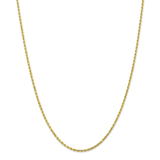 10K 2.25mm Diamond-Cut Rope Chain - 22 in. 10K 2.25mm Diamond-Cut Rope Chain - 22 in.