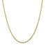 10K 2.5mm Diamond-Cut Lightweight Rope Chain - 18 in.