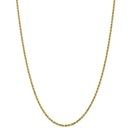 10K 2.5mm Diamond-Cut Rope Chain - 22 in.
