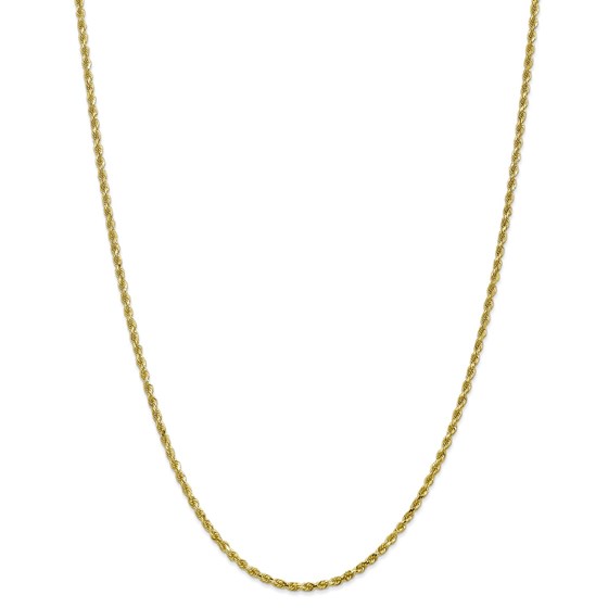 10K 2.5mm Diamond-Cut Rope Chain - 22 in. 10K 2.5mm Diamond-Cut Rope Chain - 22 in.