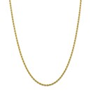 10K 2.75mm Diamond-Cut Rope Chain - 18 in.