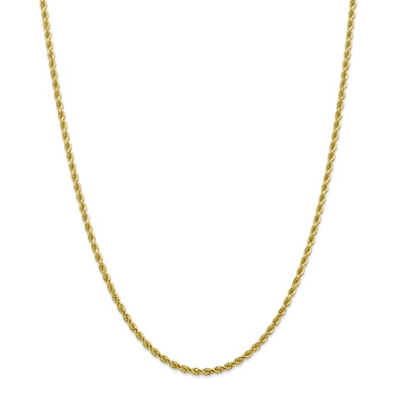 10K 2.75mm Diamond-Cut Rope Chain - 20 in. 10K 2.75mm Diamond-Cut Rope Chain - 20 in.
