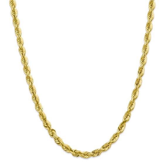 10K 5.50mm Diamond-Cut Rope Chain - 22 in. 10K 5.50mm Diamond-Cut Rope Chain - 22 in.