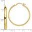 10K Gold Polished Hoop Earrings - 27.5 mm