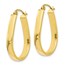 10K Polished Hinged Hoop Earrings - 26.5 mm
