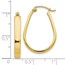 10K Polished Hinged Hoop Earrings - 26.5 mm