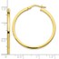 10K Polished Hinged Hoop Earrings - 34 mm