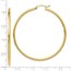 10K Polished Hinged Hoop Earrings - 51 mm