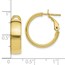 10K Polished Hoop Earrings - 18 mm