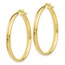 10K Polished Hoop Earrings - 32 mm