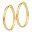 10K Polished Hoop Earrings - 32 mm