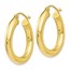 10K Polished Lightweight Hoop Earrings - 26 mm