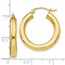 10K Polished Lightweight Hoop Earrings - 26 mm