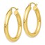 10K Polished Lightweight Hoop Earrings - 31.5 mm