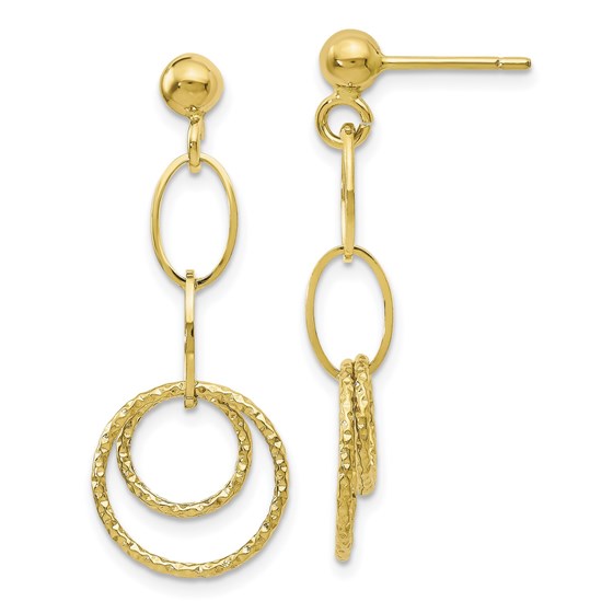 10K Post Dangle Earrings - 32 mm 10K Post Dangle Earrings - 32 mm