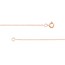 10K Rose Gold 0.6 mm Rope Chain w Spring Ring - 18in.
