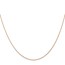 10K Rose Gold .5mm Carded Cable Rope Chain - 16 in.