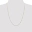 10K Rose Gold .5mm Carded Cable Rope Chain - 24 in.