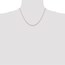 10K Rose Gold .6 mm Carded Cable Rope Chain - 18 in.