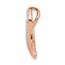 10K Rose Gold Diamond Awareness Chain Slide