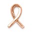 10K Rose Gold Diamond Awareness Chain Slide