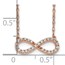 10K Rose Gold Infinity Symbol 18 inch Necklace - 18 in.